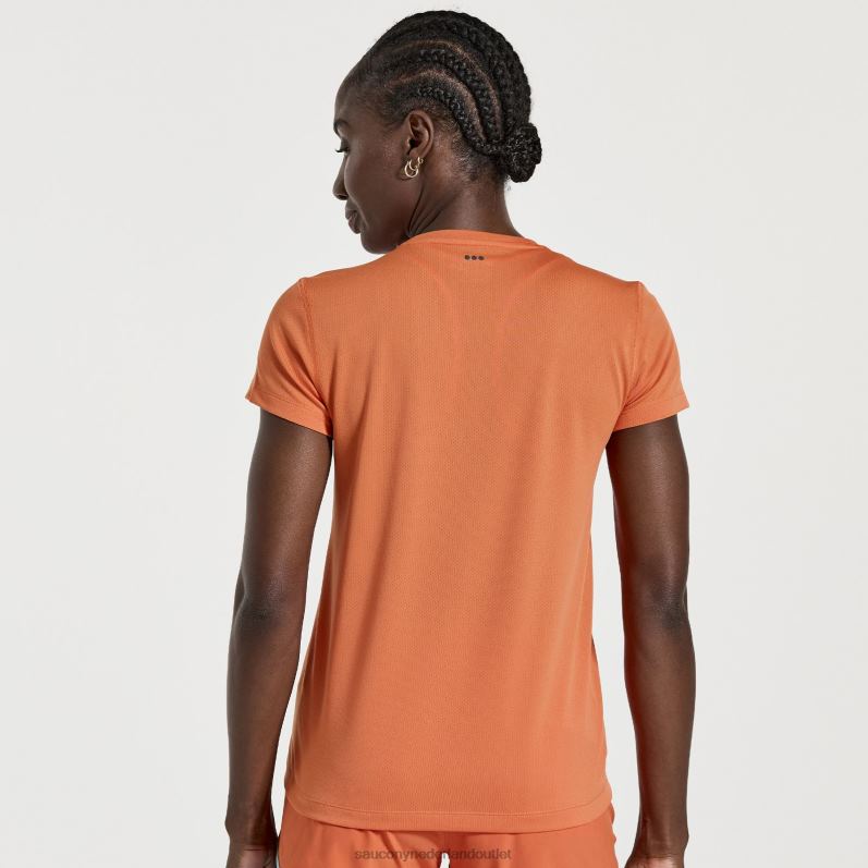 stopwatch korte mouw vrouwen Saucony64BDR731 sintel