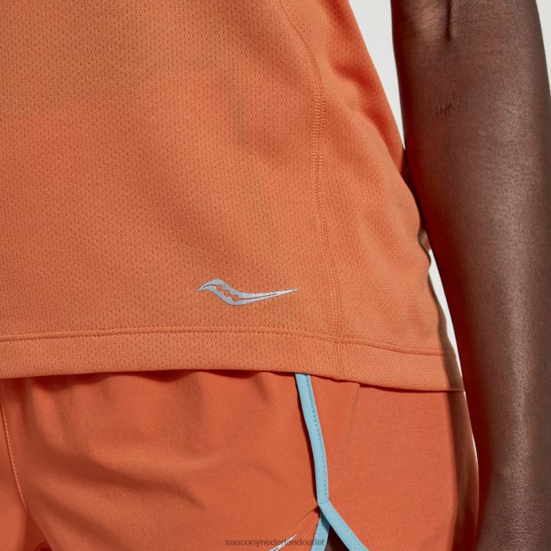 stopwatch korte mouw vrouwen Saucony64BDR731 sintel