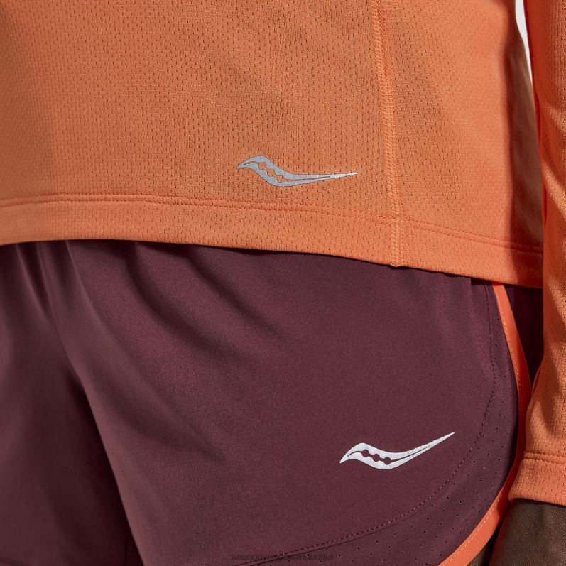 stopwatch lange mouw vrouwen Saucony64BDR743 sintel