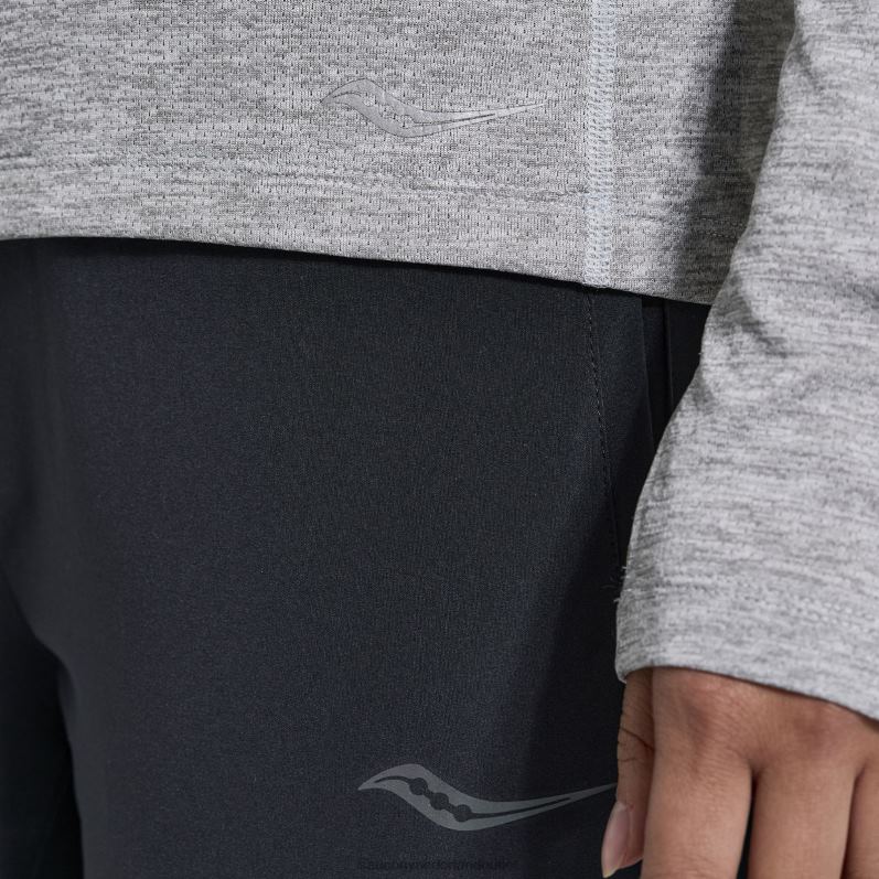 stopwatch lange mouw vrouwen Saucony64BDR744 lichtgrijze heide