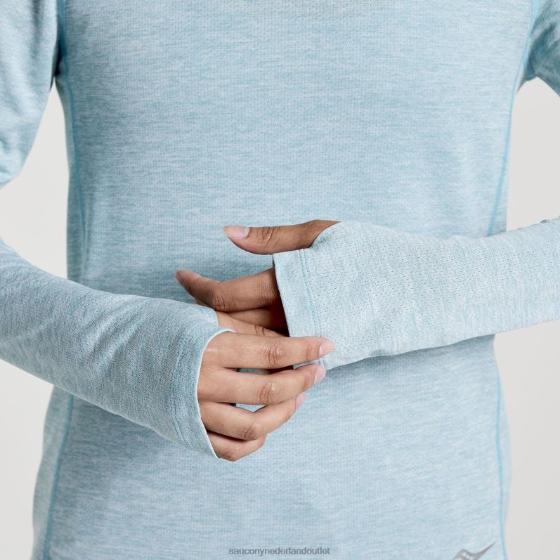 stopwatch lange mouw vrouwen Saucony64BDR745 regen heide