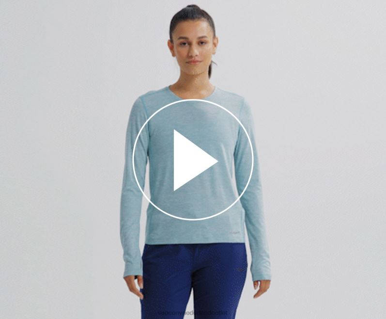 stopwatch lange mouw vrouwen Saucony64BDR745 regen heide