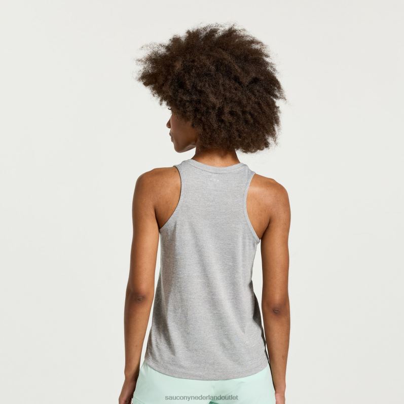 stopwatch singlet vrouwen Saucony64BDR720 lichtgrijze heide