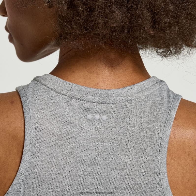 stopwatch singlet vrouwen Saucony64BDR720 lichtgrijze heide