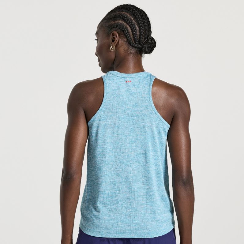 stopwatch singlet vrouwen Saucony64BDR722 turkooizen heide