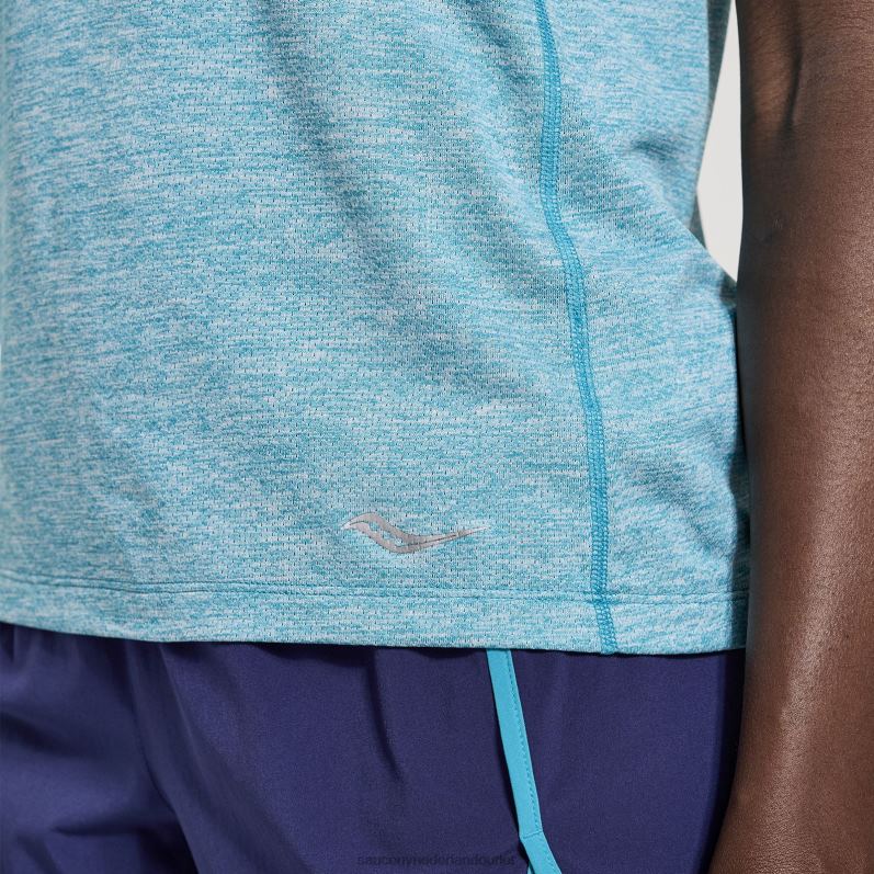 stopwatch singlet vrouwen Saucony64BDR722 turkooizen heide