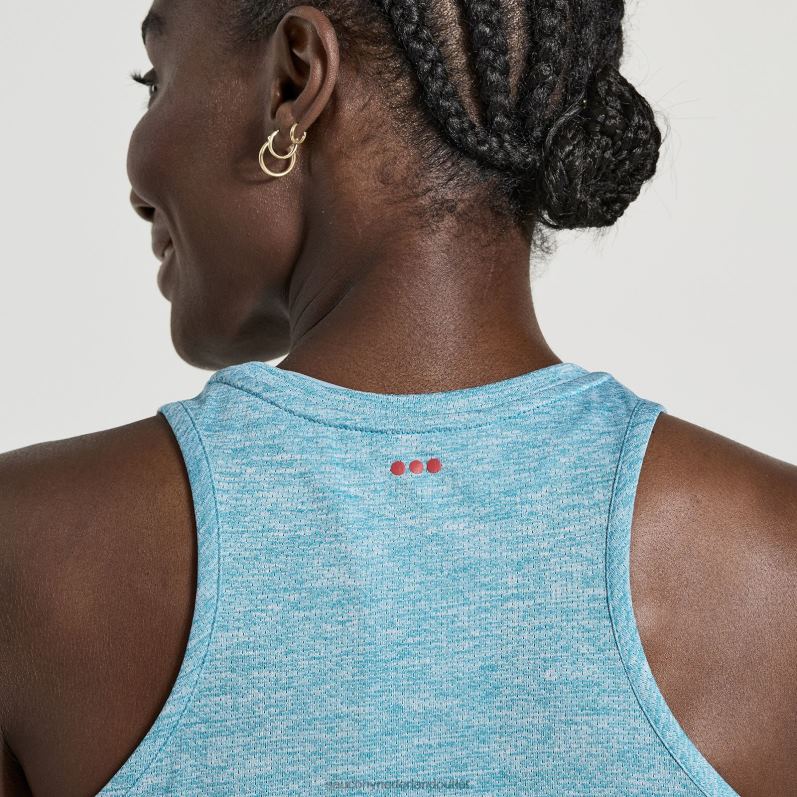 stopwatch singlet vrouwen Saucony64BDR722 turkooizen heide