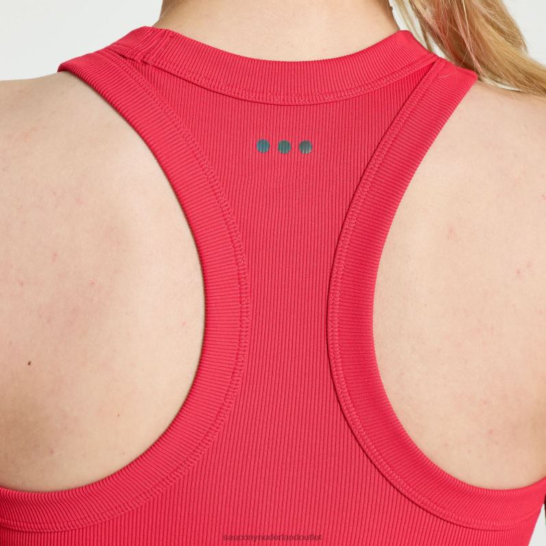 verhoogde crop top vrouwen Saucony64BDR771 roos