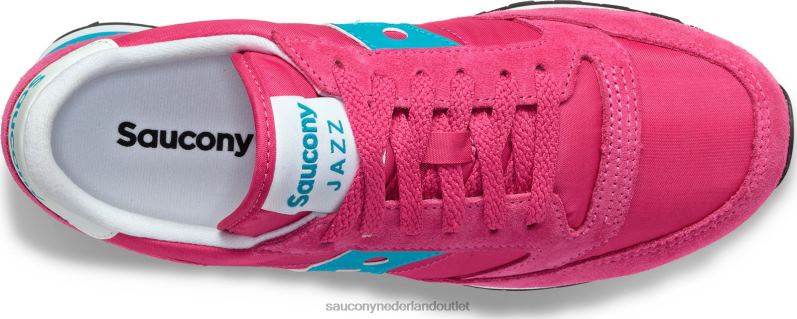 jazz origineel vrouwen Saucony64BDR694 fuchsia/blauw