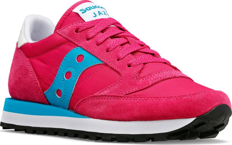jazz origineel vrouwen Saucony64BDR694 fuchsia/blauw