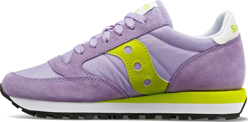 jazz origineel vrouwen Saucony64BDR699 violet/limoen