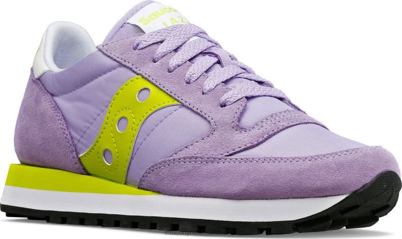 jazz origineel vrouwen Saucony64BDR699 violet/limoen