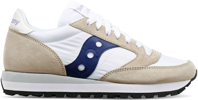 jazz origineel vrouwen Saucony64BDR701 wit/marineblauw