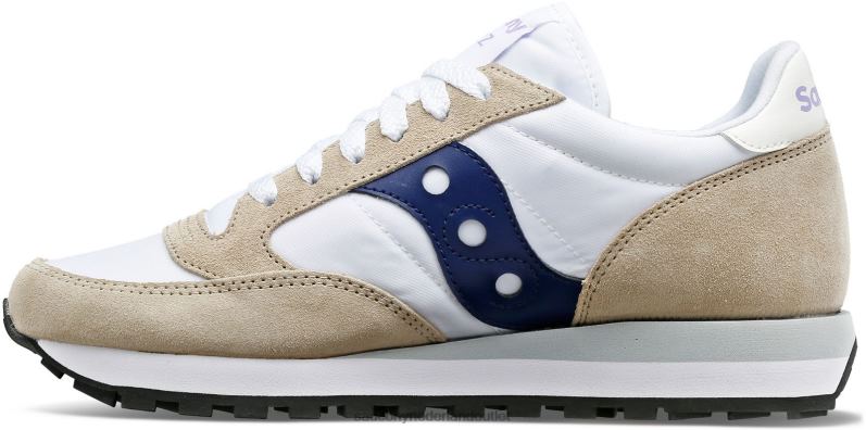 jazz origineel vrouwen Saucony64BDR701 wit/marineblauw