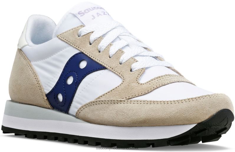 jazz origineel vrouwen Saucony64BDR701 wit/marineblauw