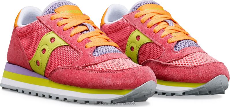 jazz triple zomer vrouwen Saucony64BDR668 lichtroze/limoen
