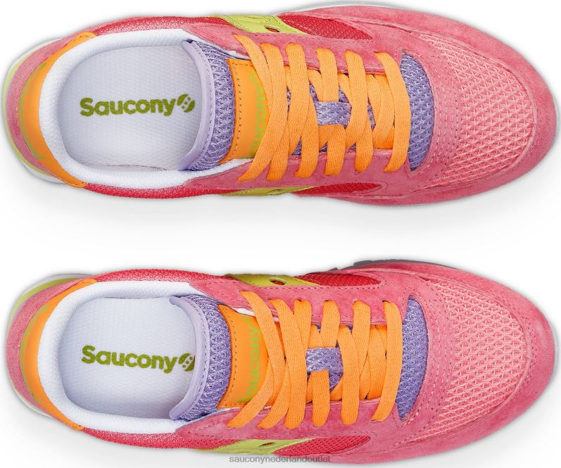 jazz triple zomer vrouwen Saucony64BDR668 lichtroze/limoen