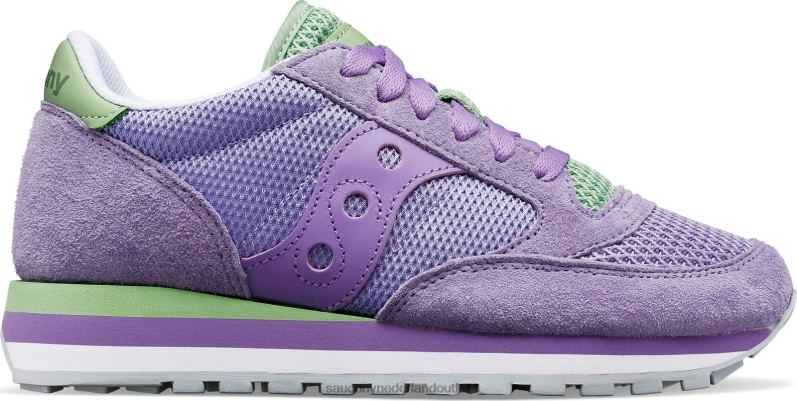 jazz triple zomer vrouwen Saucony64BDR670 violet/limoen