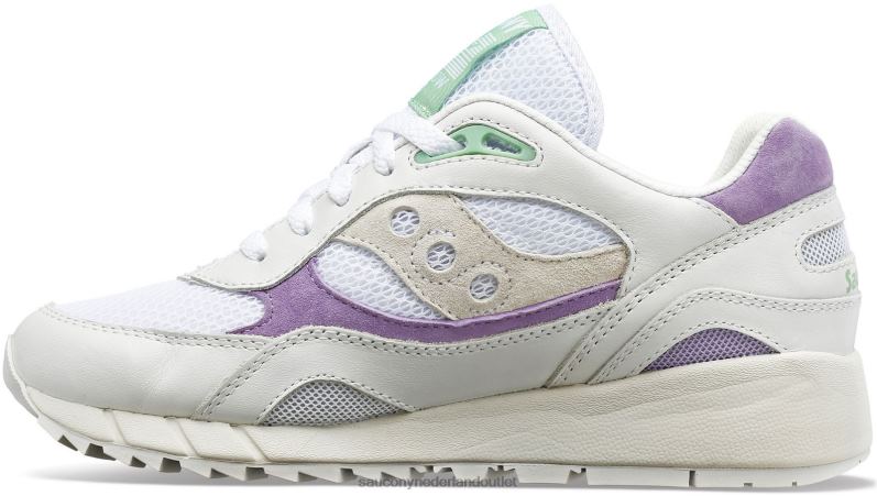 schaduw 6000 vrouwen Saucony64BDR707 wit/paars