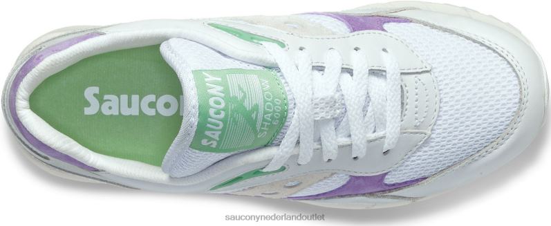 schaduw 6000 vrouwen Saucony64BDR707 wit/paars
