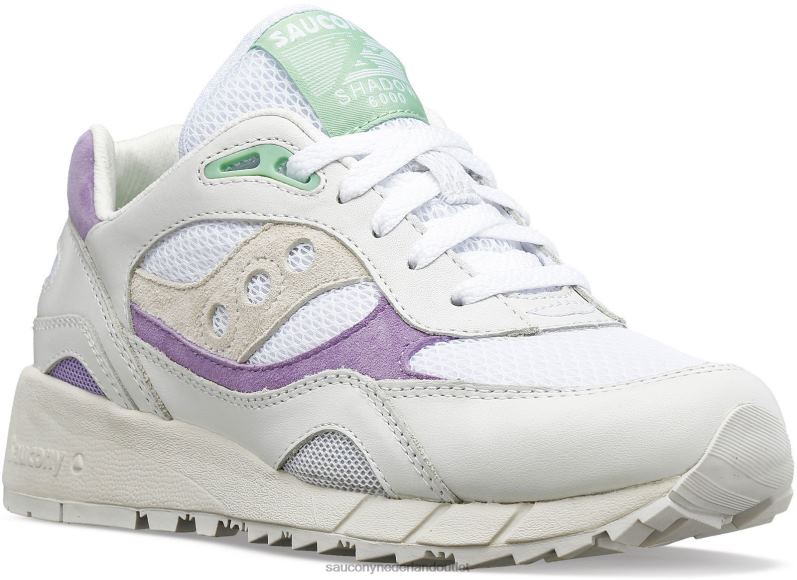 schaduw 6000 vrouwen Saucony64BDR707 wit/paars