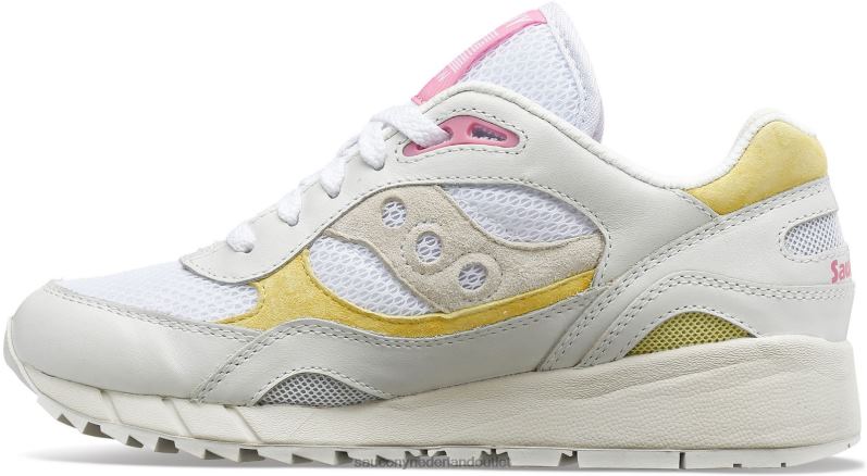 schaduw 6000 vrouwen Saucony64BDR708 wit/geel/roze