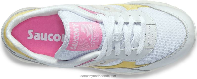 schaduw 6000 vrouwen Saucony64BDR708 wit/geel/roze