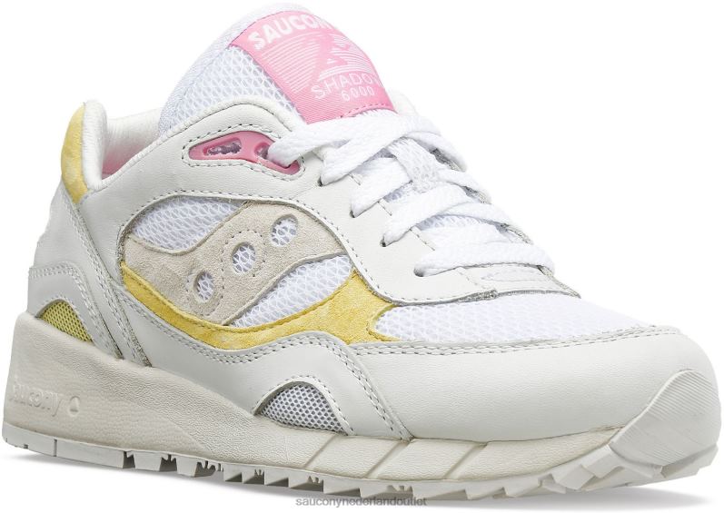 schaduw 6000 vrouwen Saucony64BDR708 wit/geel/roze
