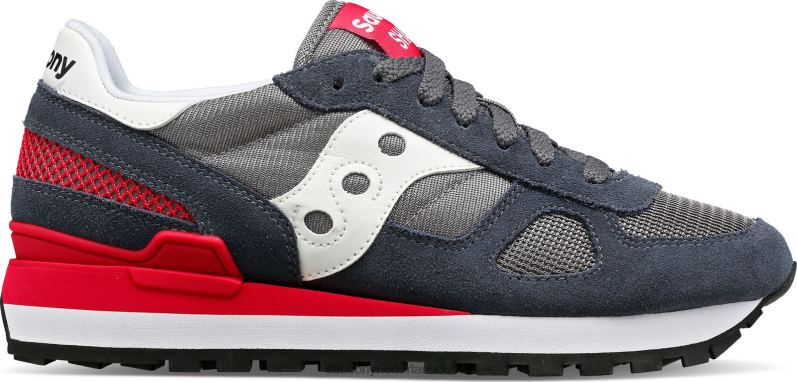 schaduw origineel vrouwen Saucony64BDR675 donkergrijs/rood
