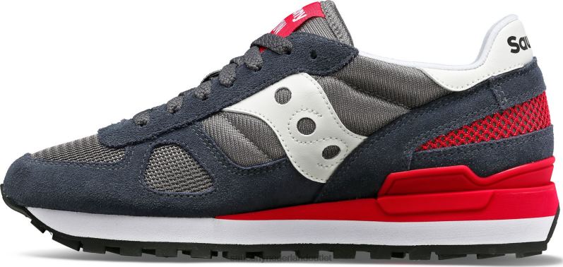 schaduw origineel vrouwen Saucony64BDR675 donkergrijs/rood