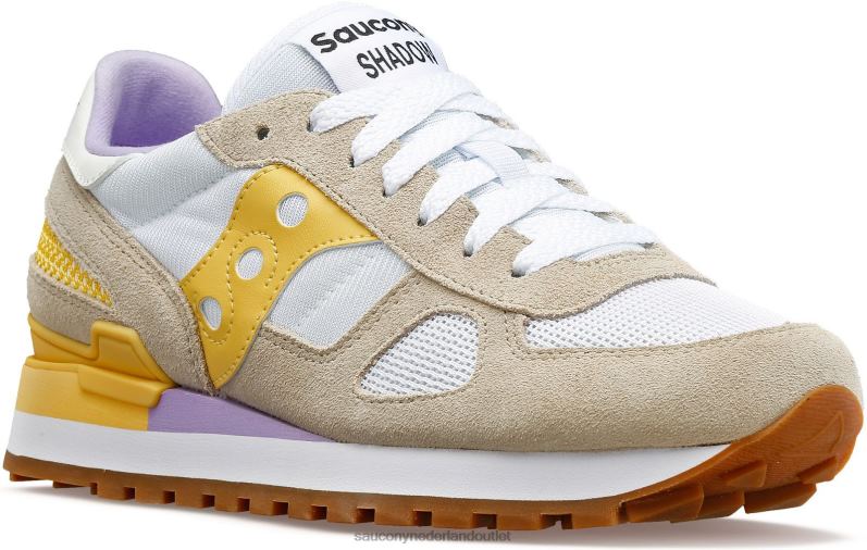 schaduw origineel vrouwen Saucony64BDR685 wit geel