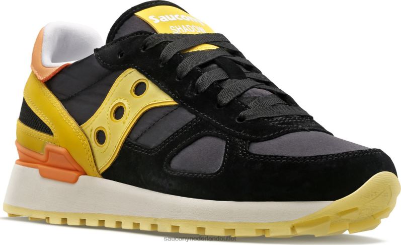 schaduw origineel zacht en glanzend vrouwen Saucony64BDR705 zwart geel