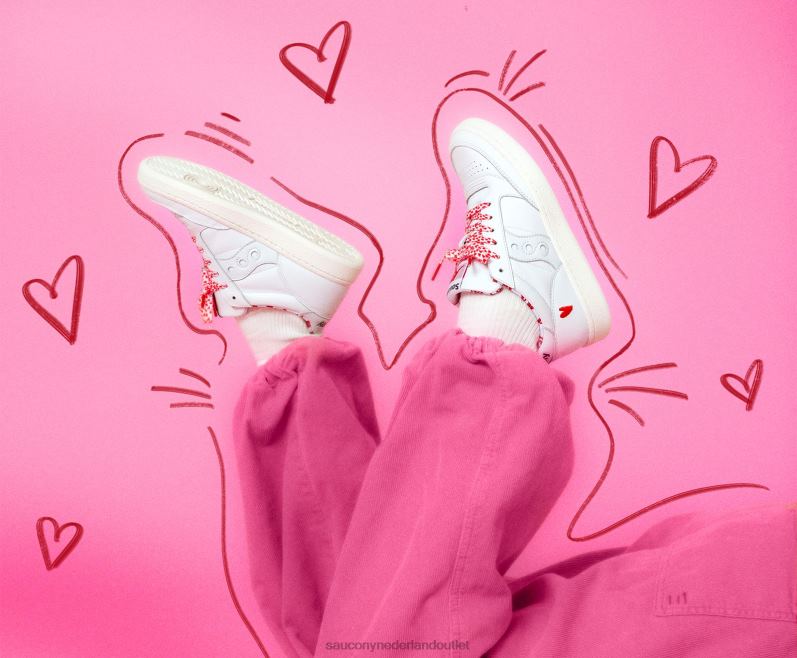 st. valentijn jazzbaan vrouwen Saucony64BDR704 wit