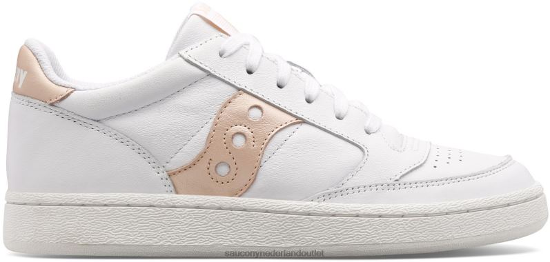 jazzcourt metallic vrouwen Saucony64BDR660 wit/abrikoos
