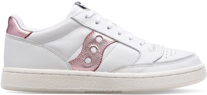 jazzcourt metallic vrouwen Saucony64BDR664 wit/roze