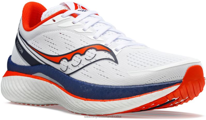 boston endorfine snelheid 3 vrouwen Saucony64BDR597 wit/marineblauw