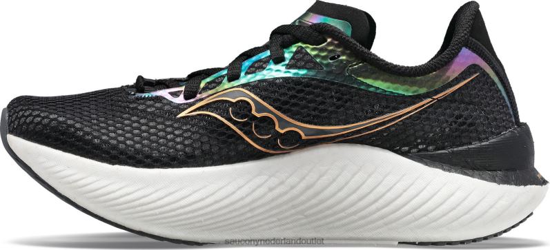 endorfine pro 3 vrouwen Saucony64BDR552 zwart/goudkleurig