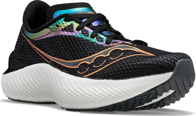 endorfine pro 3 vrouwen Saucony64BDR552 zwart/goudkleurig