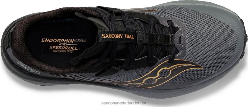 endorfine rand vrouwen Saucony64BDR572 zwart/goudkleurig