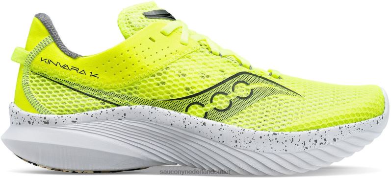 kinvara 14 vrouwen Saucony64BDR532 citroen/zwart