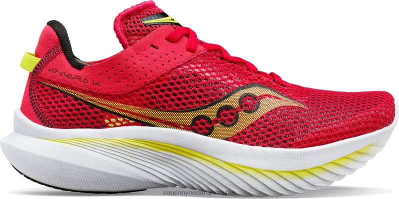 kinvara 14 vrouwen Saucony64BDR535 rode roos