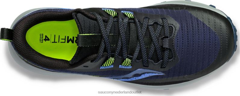 slechtvalk 13 breed vrouwen Saucony64BDR619 nacht/fossiel