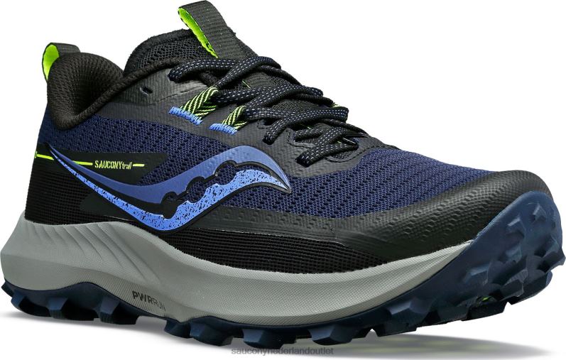 slechtvalk 13 breed vrouwen Saucony64BDR619 nacht/fossiel