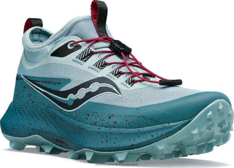 slechtvalk 13 st vrouwen Saucony64BDR652 mineraal/mos