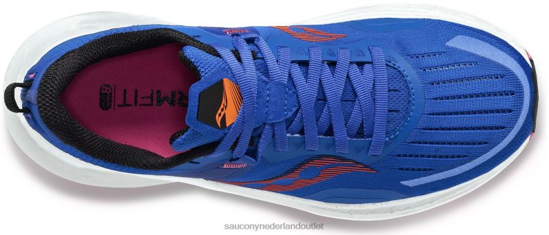 tempus vrouwen Saucony64BDR564 blauwe raz/schil