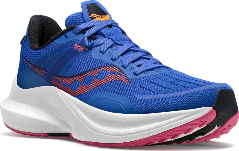 tempus vrouwen Saucony64BDR564 blauwe raz/schil